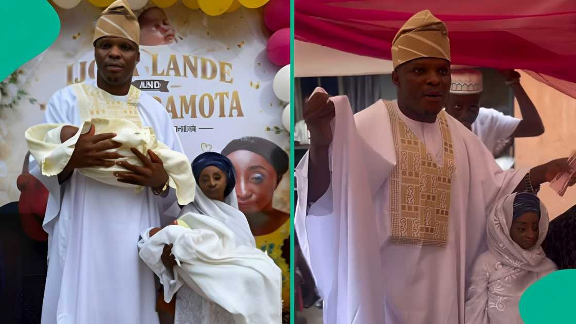 Skit makers Aunty Ramota and Ijoba Lande makes waves on social media over rumours of them welcoming twins. Skit makers Aunty Ramota and Ijoba Lande makes waves on social media over rumours of them welcoming twins.