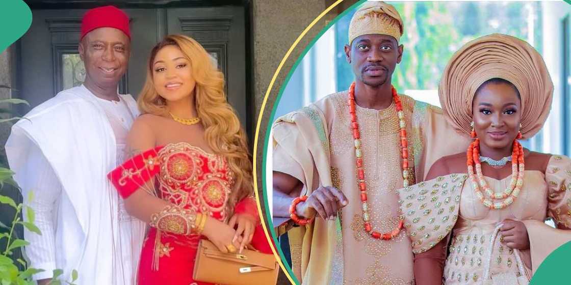 Regina Daniels Ned Nwoko, Lateef Adedimeji, Mo Bimbpe on list of celebrities that denied dating each other. Regina Daniels Ned Nwoko, Lateef Adedimeji, Mo Bimbpe on list of celebrities that denied dating each other.