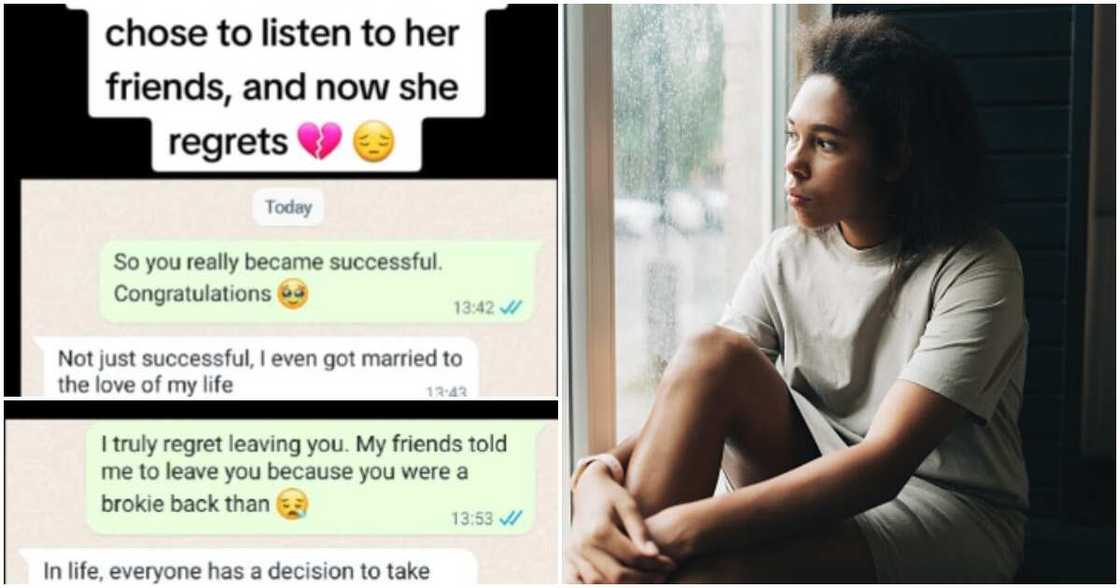 Sad lady, ex, married ex Sad lady, ex, married ex