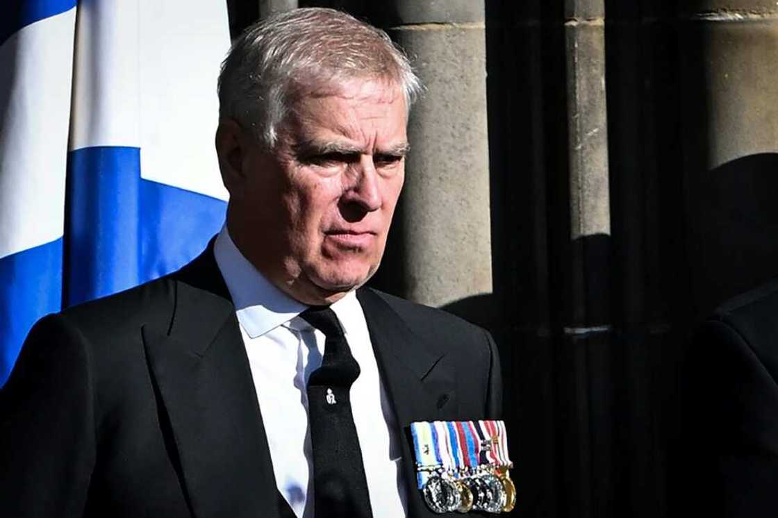 Prince Andrew was heckled in Edinburgh in September as he walked behind his mother's coffin