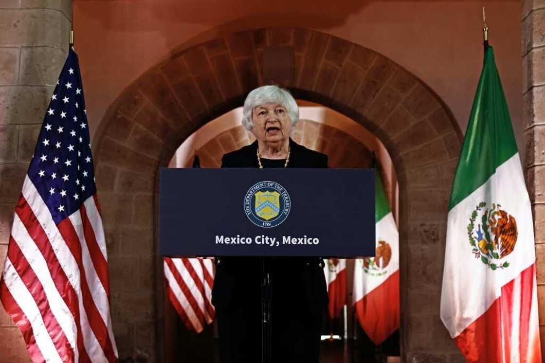 US Treasury Secretary Janet Yellen and Mexico's Finance Minister Rogelio Ramirez de la O agreed on plans to form a working group on investment screening US Treasury Secretary Janet Yellen and Mexico's Finance Minister Rogelio Ramirez de la O agreed on plans to form a working group on investment screening