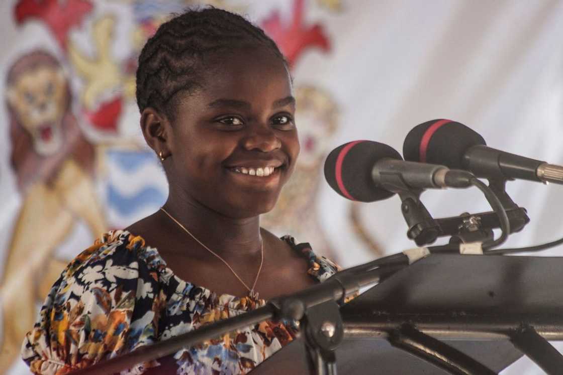 Madonna's adopted Malawian daughter, Mercy James, at Queen Elizabeth Central Hospital in Blantyre, Malawi