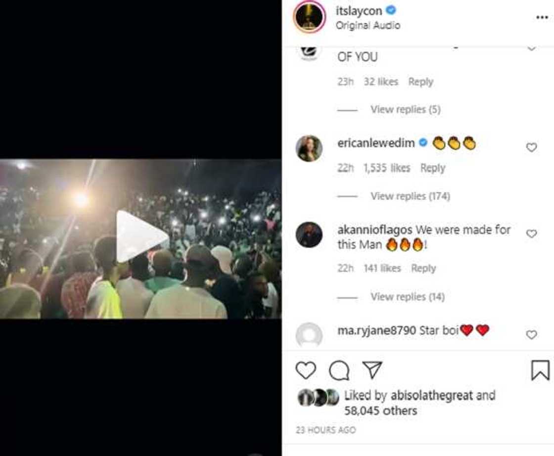 Screenshot of Erica's comment. Screenshot of Erica's comment.