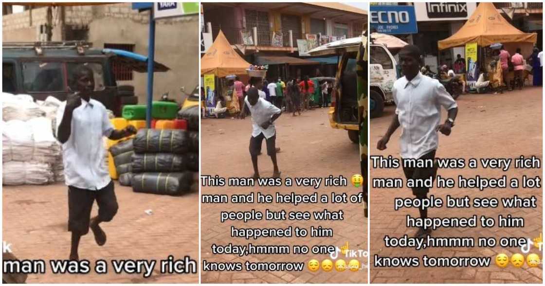 Rich man runs mad, video of mad man who was once rich Rich man runs mad, video of mad man who was once rich