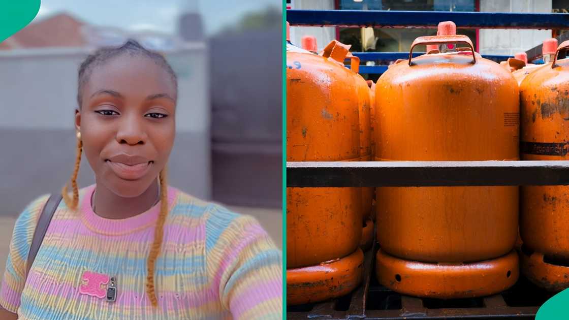A student mentions new price of cooking gas in her area and laments being broke A student mentions new price of cooking gas in her area and laments being broke