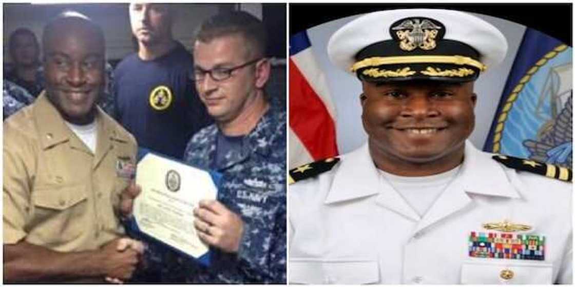 Kelechi Ndukwe: US Hail First Nigerian man to Command its Navy Guided Missile Destroyer Kelechi Ndukwe: US Hail First Nigerian man to Command its Navy Guided Missile Destroyer