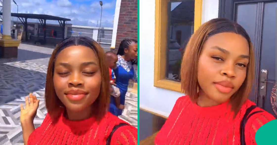 Ex pepper seller excited after moving into her husband's mansion. Ex pepper seller excited after moving into her husband's mansion.
