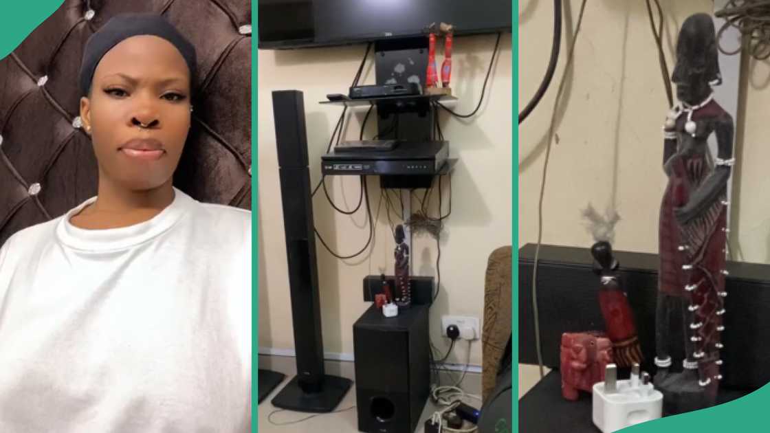 Lady shares video of scary things she saw in house of online friend she visited