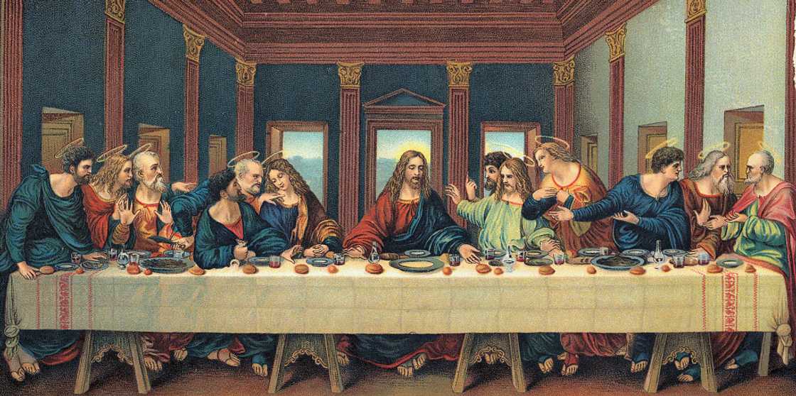 The Last Supper art by Leonardo da Vinci. The Last Supper art by Leonardo da Vinci.