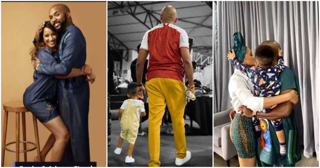 Photos of Banky W, Haizah and Adesua Etomi