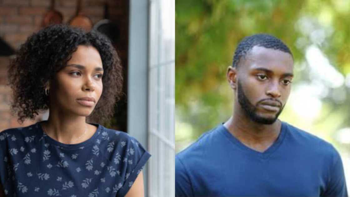 A photo of two black people possibly older than 30 A photo of two black people possibly older than 30