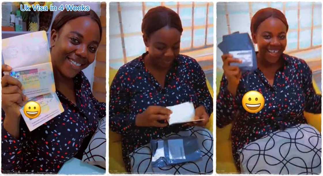 Photos of a lady who got a UK visa. Photos of a lady who got a UK visa.