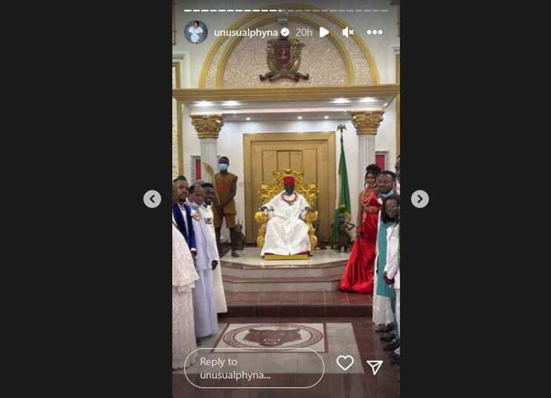 Phyna meets with Oba of Benin as she visits palace. Phyna meets with Oba of Benin as she visits palace.