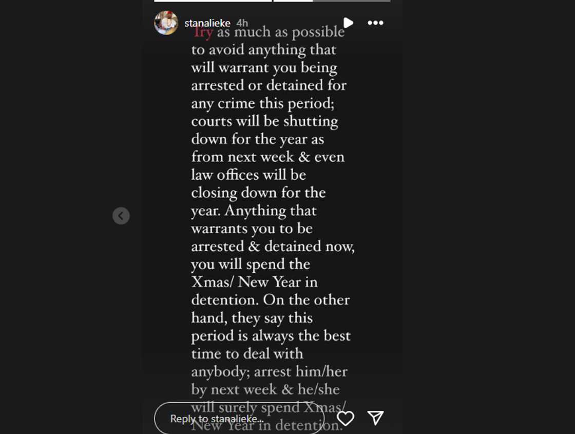 Screenshot of Speed Darlington's lawyer's warning to Nigerians Screenshot of Speed Darlington's lawyer's warning to Nigerians