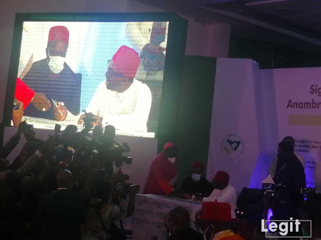 LIVE UPDATES: Anambra Governorship Election Candidates Unite to Sign Peace Accord in Awka LIVE UPDATES: Anambra Governorship Election Candidates Unite to Sign Peace Accord in Awka