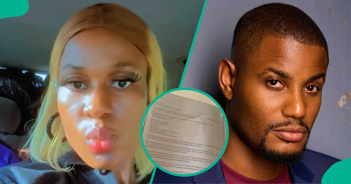 Lady goes viral on TikTok after reacting to Alexx Ekubo's brochure detail. Lady goes viral on TikTok after reacting to Alexx Ekubo's brochure detail.