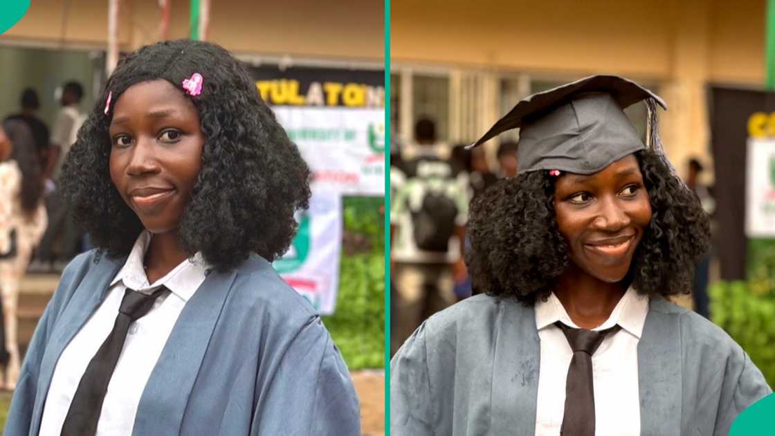 A lady celebrates as she gains admission to study her desired course after four years of rejection A lady celebrates as she gains admission to study her desired course after four years of rejection