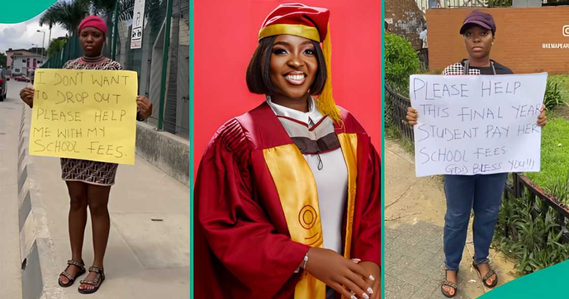 Nigerian lady who begged for school fees on the street graduates from UNILAG Nigerian lady who begged for school fees on the street graduates from UNILAG