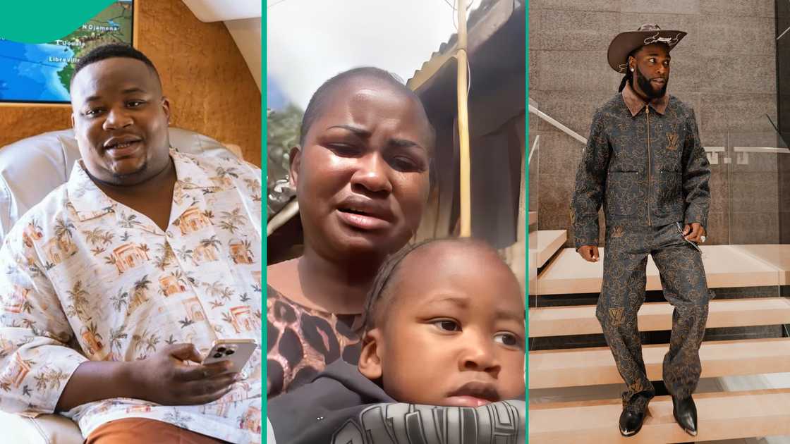 Burna Boy reacts to crying video of Cubana CP's alleged baby mama. Burna Boy reacts to crying video of Cubana CP's alleged baby mama.