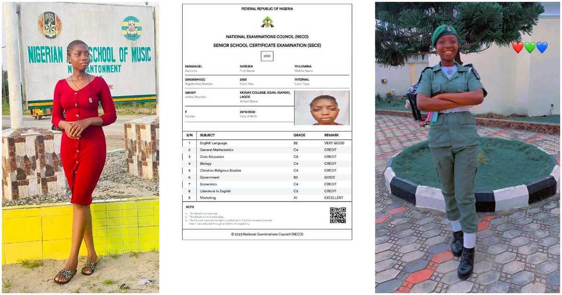 NECO 2023, Emmanuel Nkiruka Philomina, Nigerian army NECO 2023, Emmanuel Nkiruka Philomina, Nigerian army