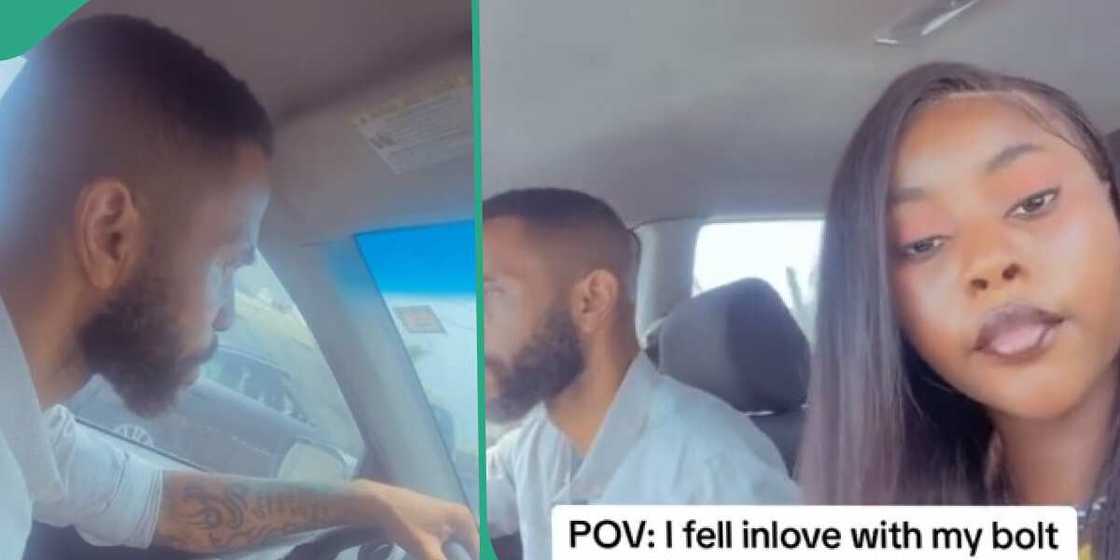 Nigerian lady gushes over her Bolt driver, says she is in love with him