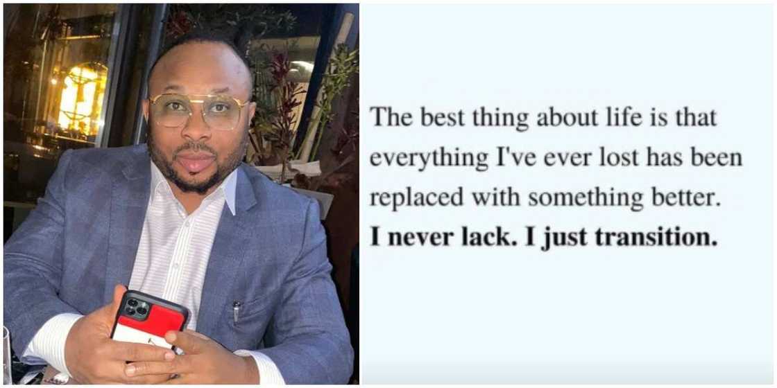 For everything I lost, I got something better - Olakunle Churchill For everything I lost, I got something better - Olakunle Churchill