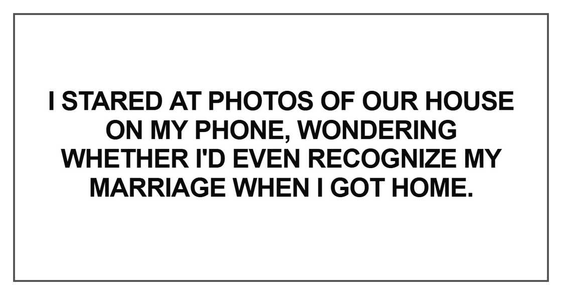 I stared at photos of our house on my phone