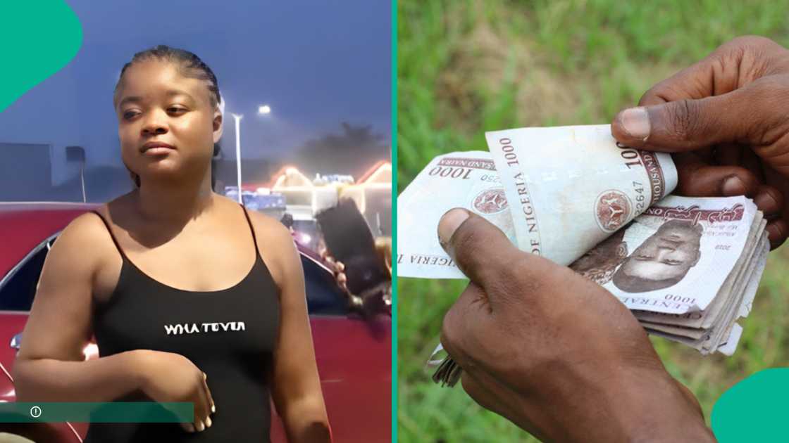 Lady gives her man N800k. Lady gives her man N800k.