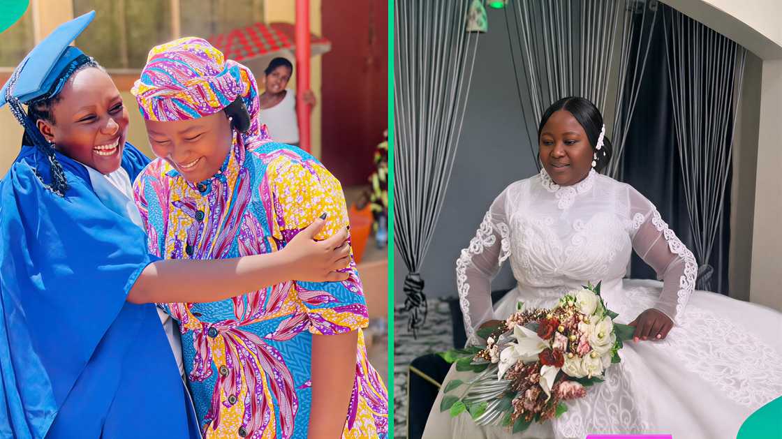 A lady's single mother gets married after 20 years