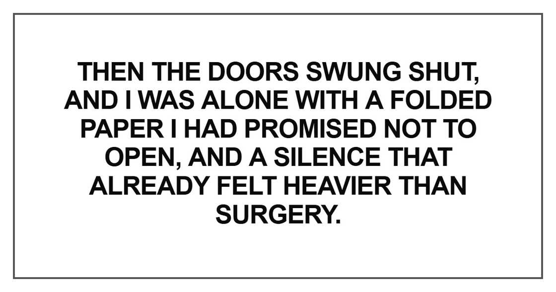 Then the doors swung shut