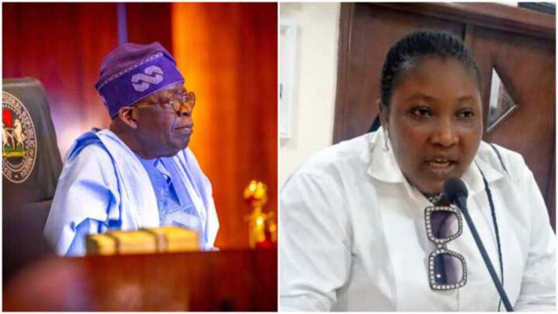 Tsohuwar 'yar takara ta bukaci Tinubu ya bata minista Tsohuwar 'yar takara ta bukaci Tinubu ya bata minista