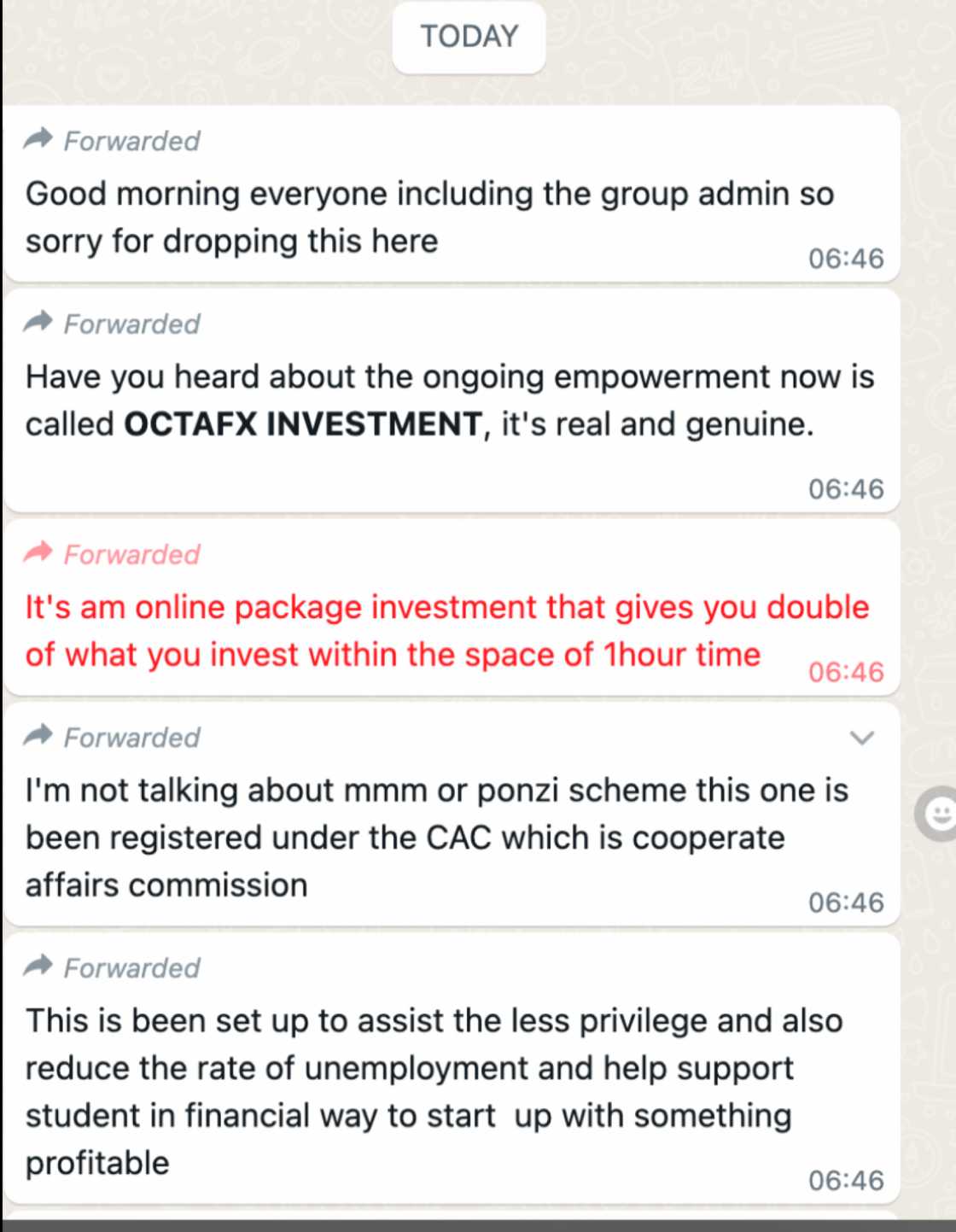 A Rise in Fraudulent Activity: OctaFX Urges Nigerian Clients to Beware of Scammers