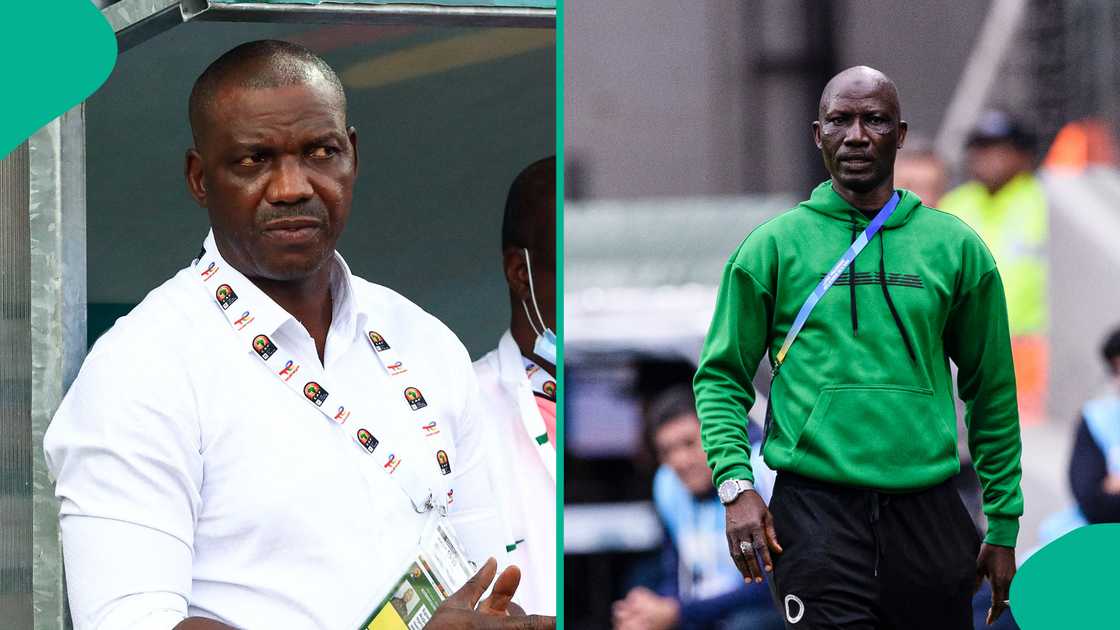 Augustine Eguavoen, Ladan Bosso, Super Eagles, Nigeria, NFF, AFCON 2025. Augustine Eguavoen, Ladan Bosso, Super Eagles, Nigeria, NFF, AFCON 2025.