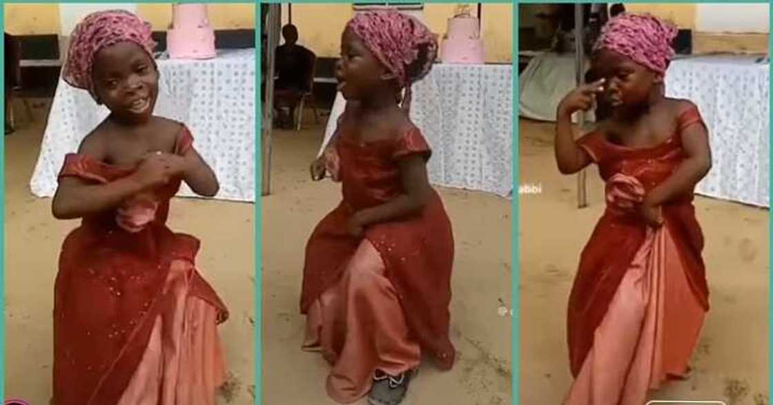 Little girl dances with so much energy at party Little girl dances with so much energy at party