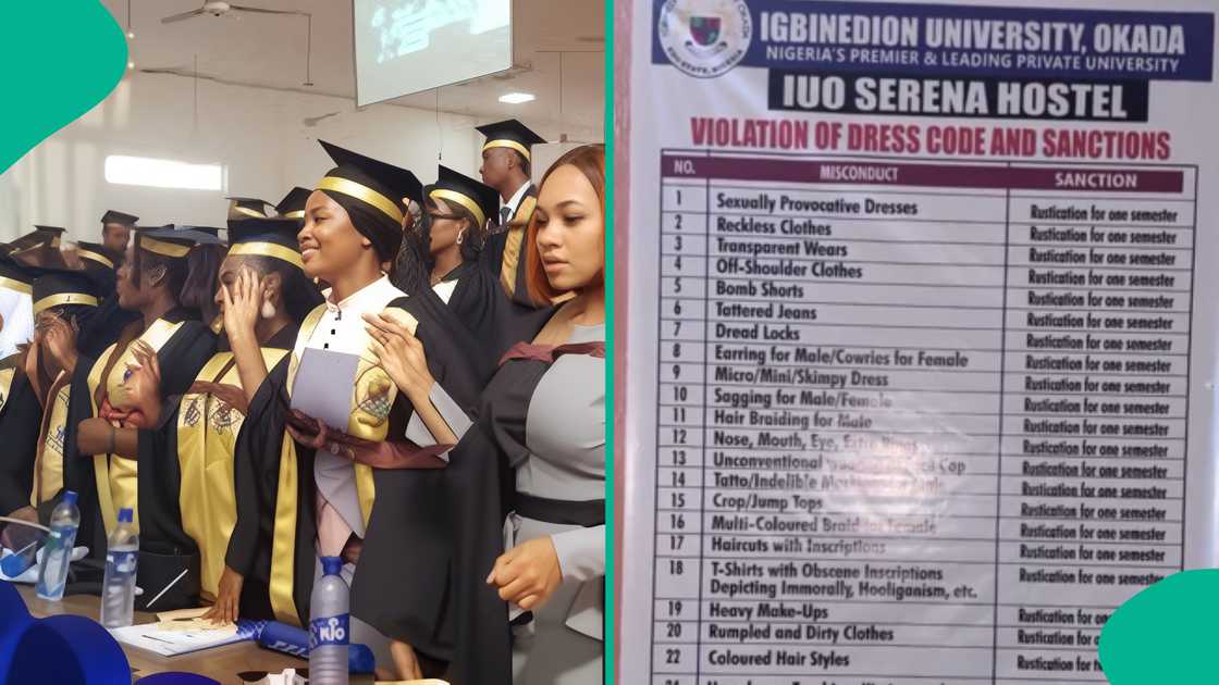 Nigerians react to Igbinedion University dress code rules for students Nigerians react to Igbinedion University dress code rules for students