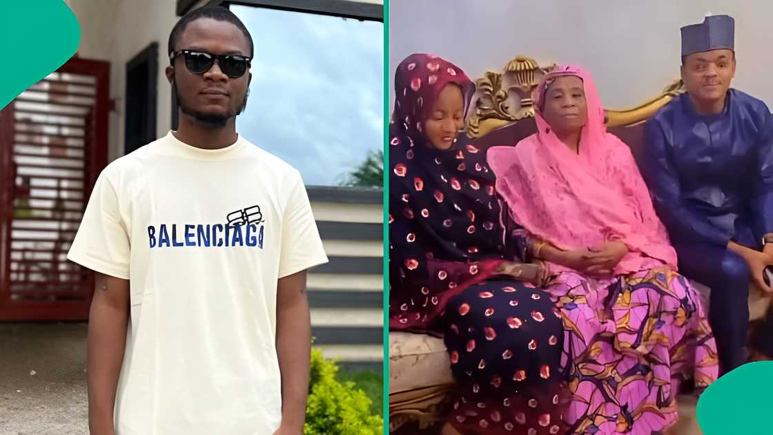 Nigerian man questions viral naval officer Lt. Yerima’s marriage online, asks if woman is second wife; videos of officer and woman with child trend, sparking reactions on social media.