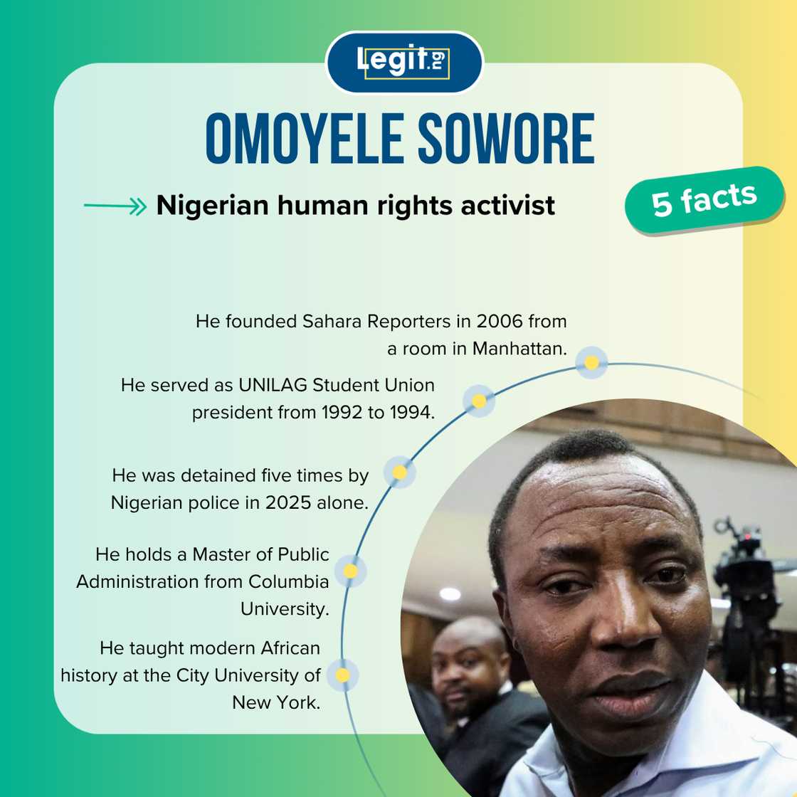 Five facts about activist Omoyele Sowore Five facts about activist Omoyele Sowore
