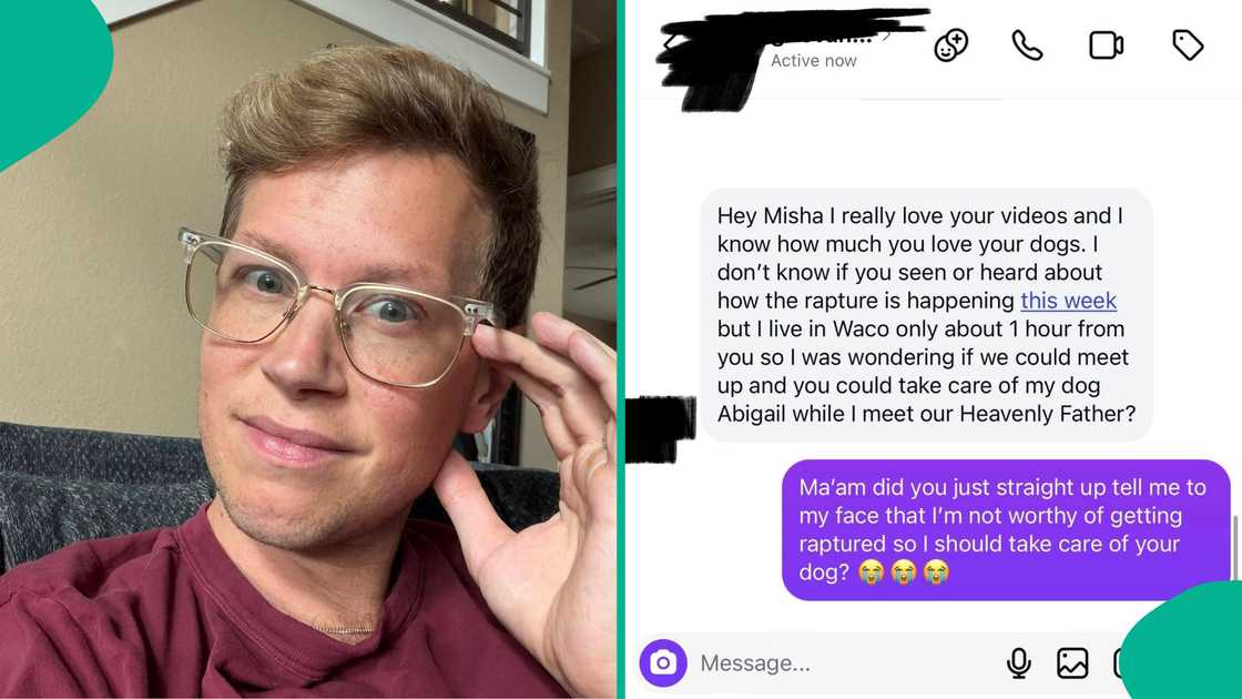 Man releases his chat with woman who thought rapture would happen September 23 and wanted him to pet-sit her dog Man releases his chat with woman who thought rapture would happen September 23 and wanted him to pet-sit her dog