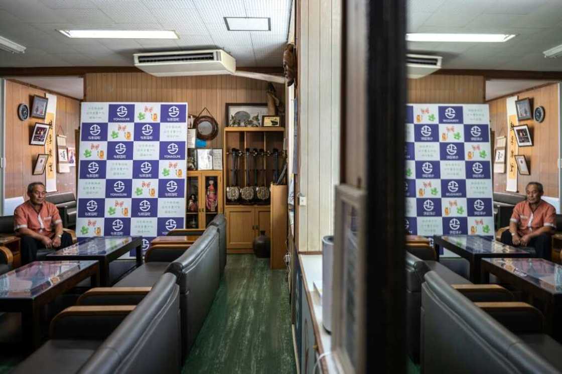 Yonaguni's mayor Kenichi Itokazu says the Japanese military base on the island is necessary for security Yonaguni's mayor Kenichi Itokazu says the Japanese military base on the island is necessary for security