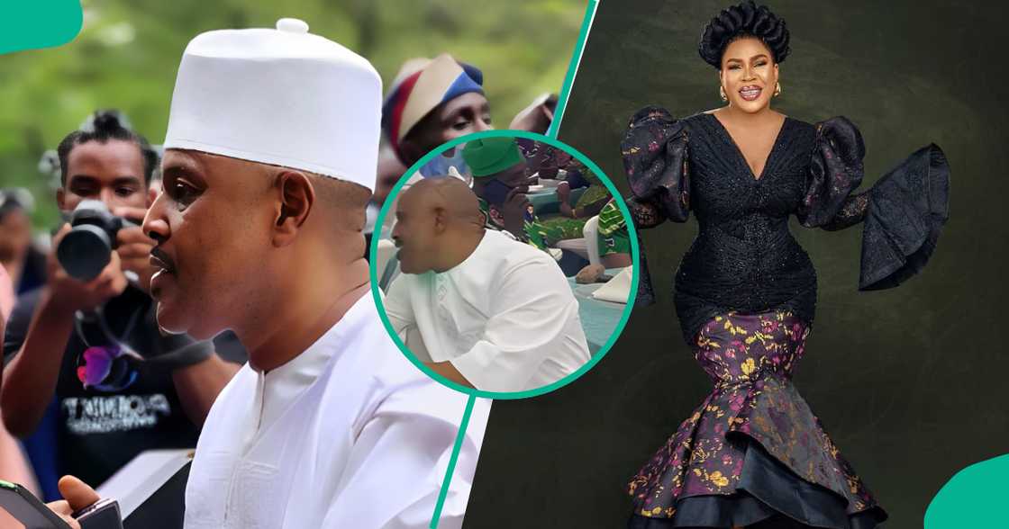 Saidi Balogun attends Faithia's dad's burial. Saidi Balogun attends Faithia's dad's burial.