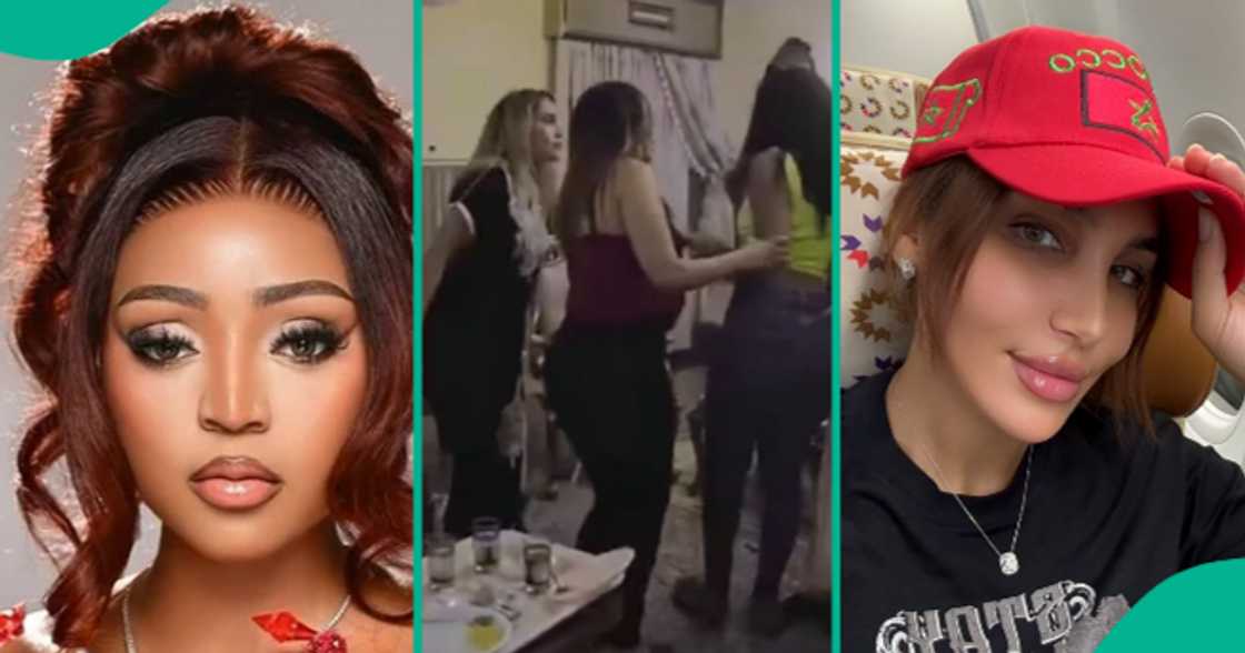 Man posts a video of the moment Regina Daniels and her co-wife Laila were seemingly in disagreement.