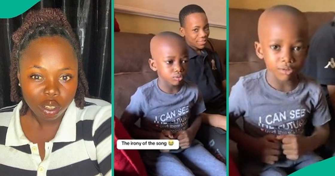 Lady shares video of late aunt's children