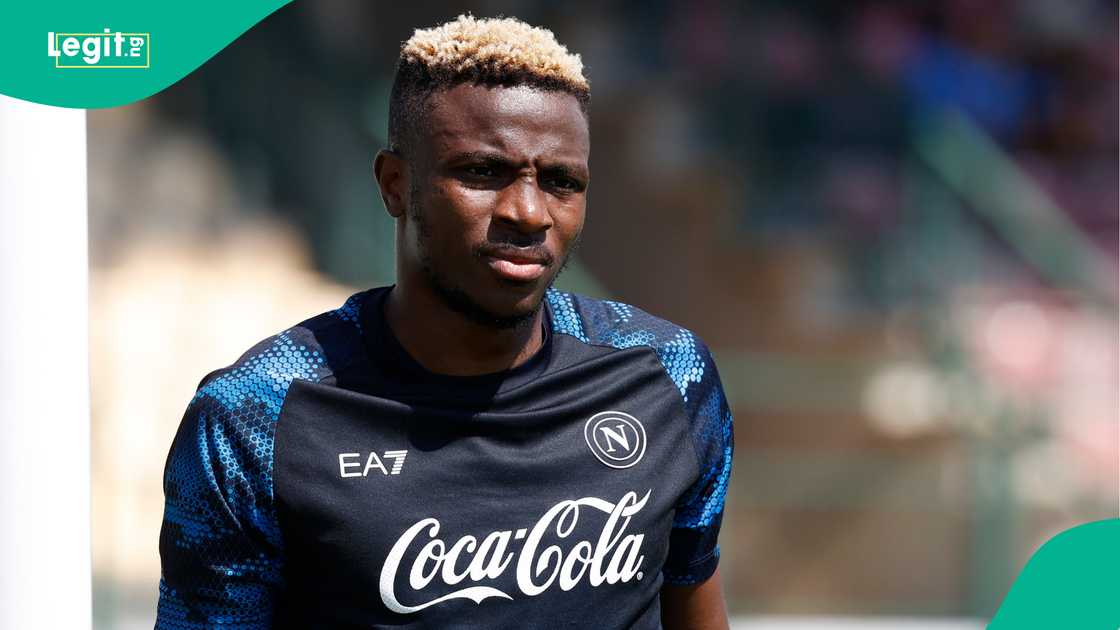 Victor Osimhen, Napoli, Castel Voltourno, Naples, Italy, Serie A. Victor Osimhen, Napoli, Castel Voltourno, Naples, Italy, Serie A.