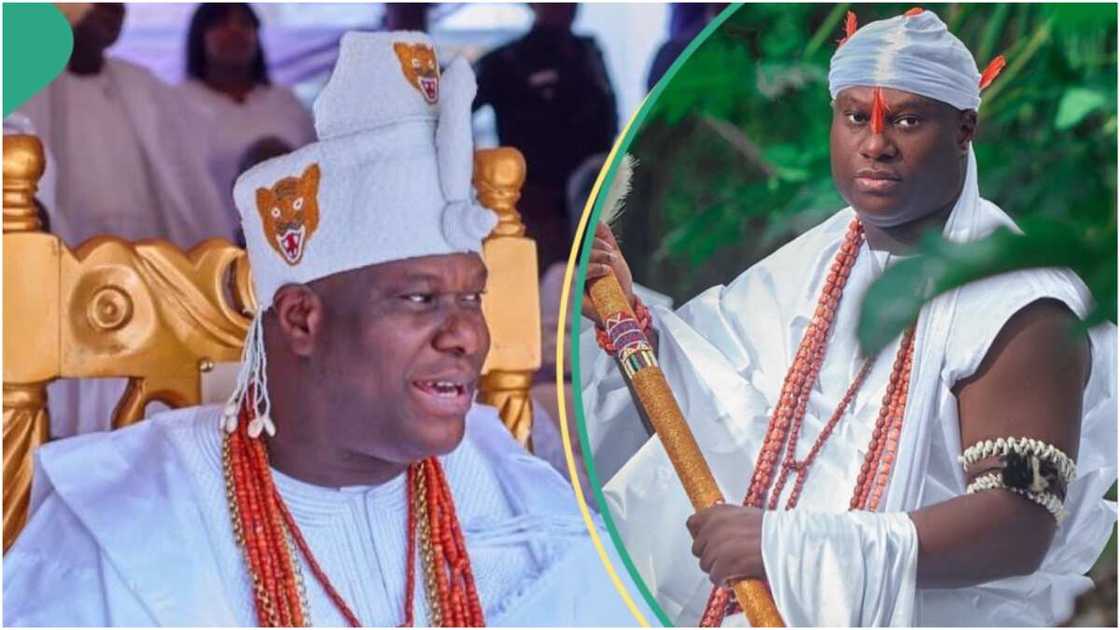 Ooni of Ife in Osun state/Ife in Osun/Annual Aje Festival in Osun/Video of Ooni of Ife sharing money to traditional rulers