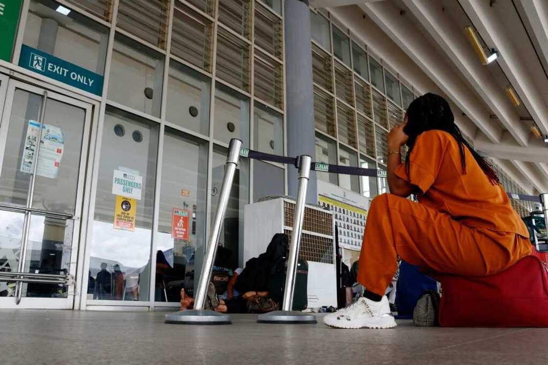 Passengers were stranded after the strike shut down domestic flights as well as the national power grid Passengers were stranded after the strike shut down domestic flights as well as the national power grid