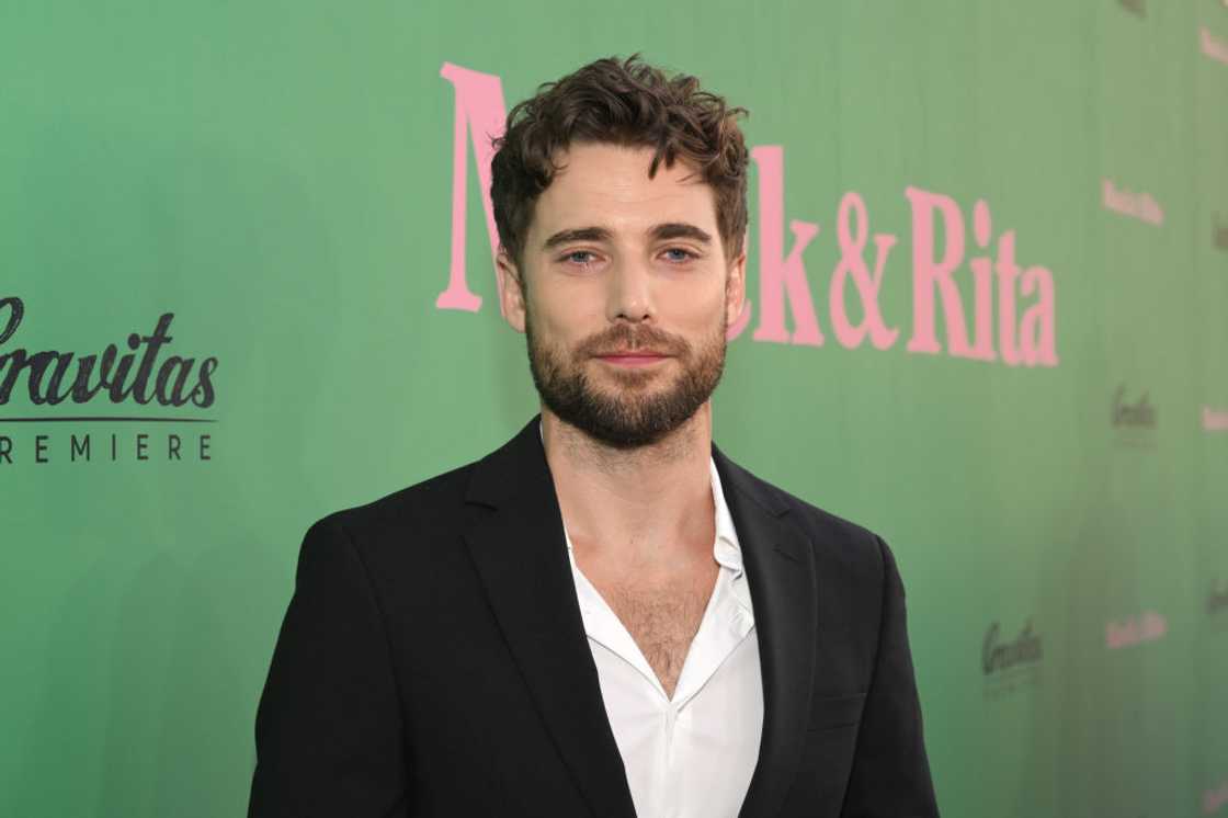 Dustin Milligan attends a movie premiere in California Dustin Milligan attends a movie premiere in California