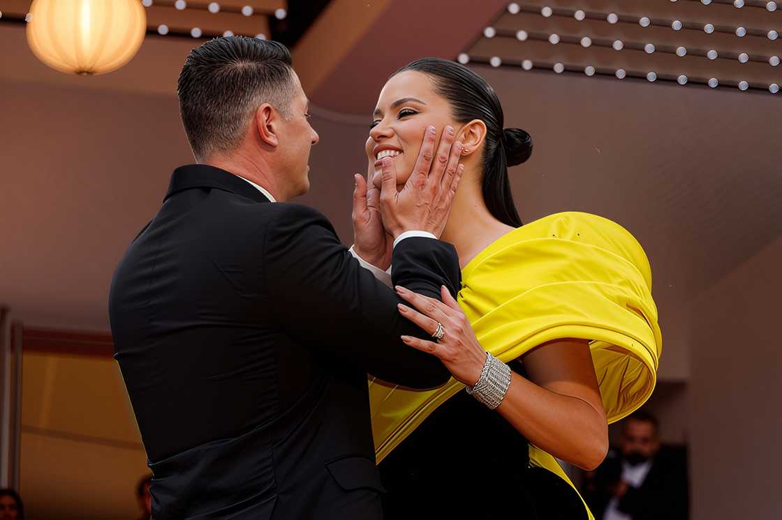 Andre Lemmers and Adriana Lima at Palais des Festivals Andre Lemmers and Adriana Lima at Palais des Festivals