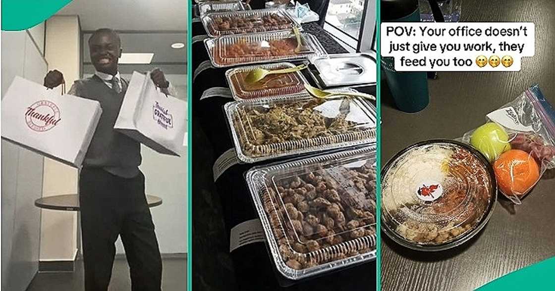 Man praises company over free food Man praises company over free food