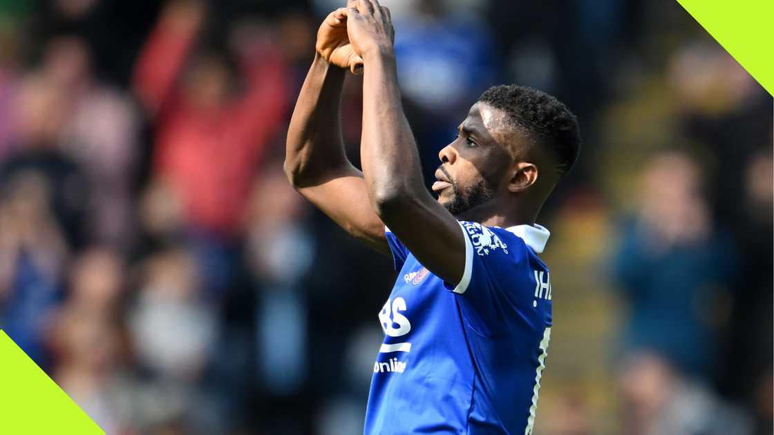 Kelechi Iheanacho in action for Leicester City against Wolverhampton Wanderers.