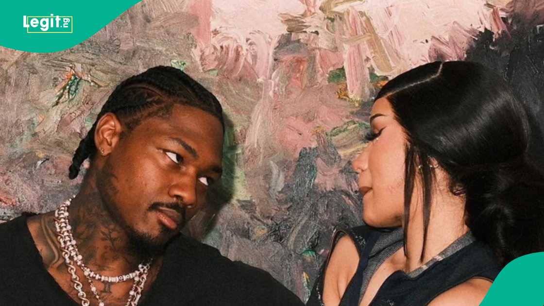 Cardi B confirms she's expecting a baby with Stefon Diggs. Cardi B confirms she's expecting a baby with Stefon Diggs.